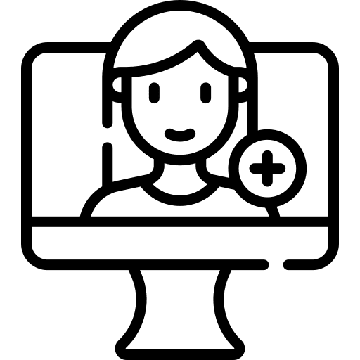 Add friend monitor user contact icon