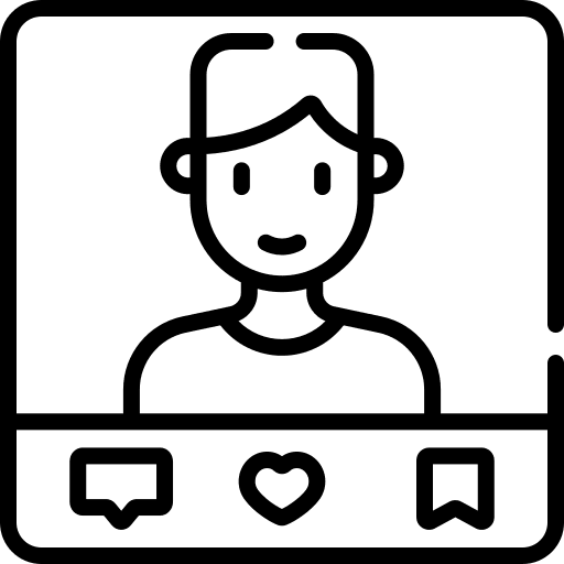 Share post man profile social media icon