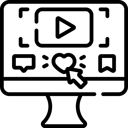 Like multimedia electronics social network icon