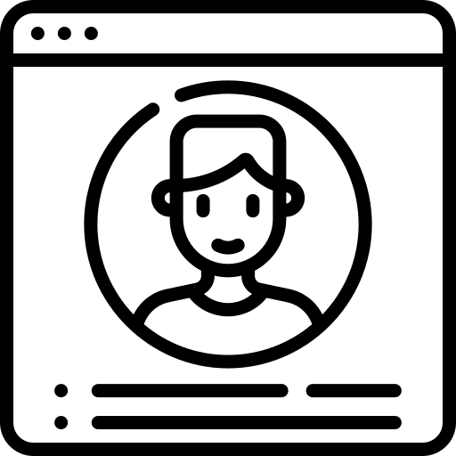 Profile website avatar user icon