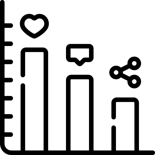 Statistics statistics social media reaction icon