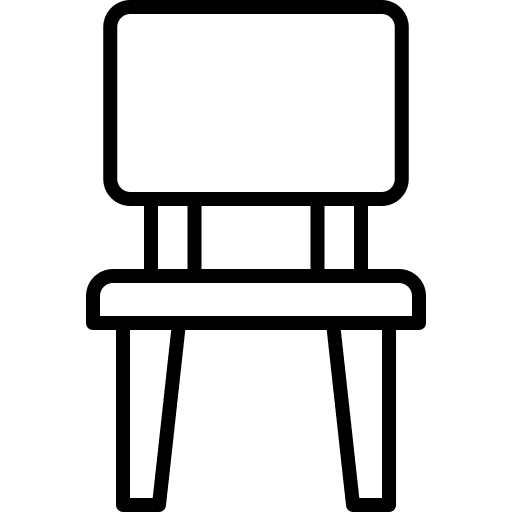 Chair seat sit furniture and household icon