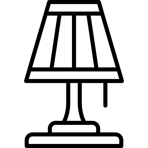 Table lamp home decoration electronics illumination icon