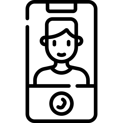 Videocall smartphone communications people icon