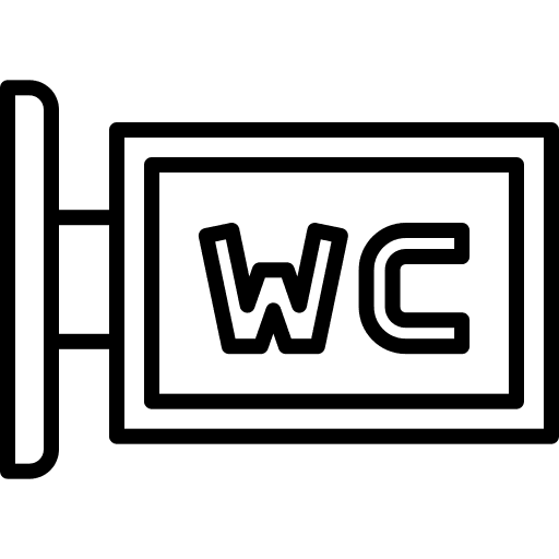 Water closet toilet wc water closet icon