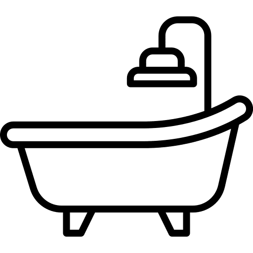 Bathtub clean washing wellness icon