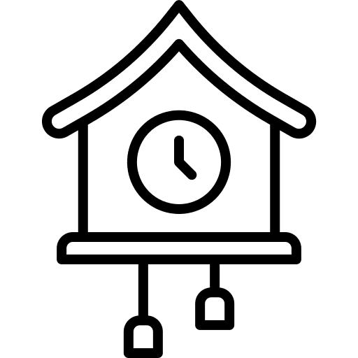 Cuckoo clock wall clock ornament cuckoo clock icon