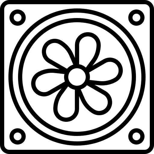 Fan cooler electronics fan icon