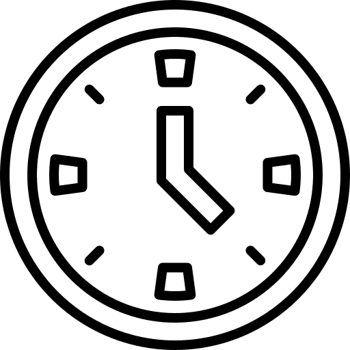 Wall clock wall clock time and date time icon