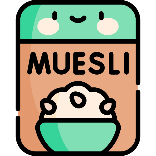 Muesli food and restaurant cereal oat icon