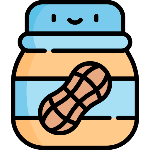 Peanut butter food container jar icon