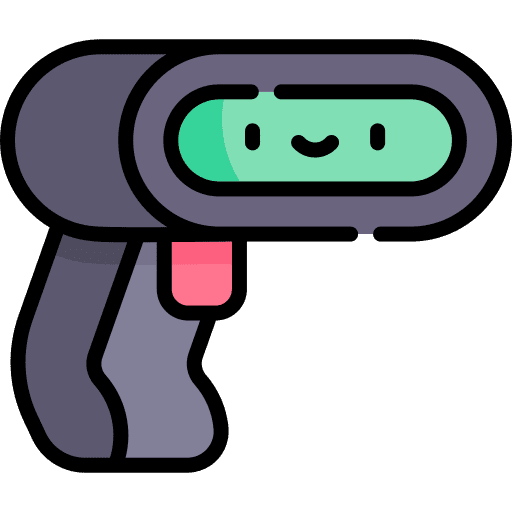 Scanner product commerce and shopping digital icon