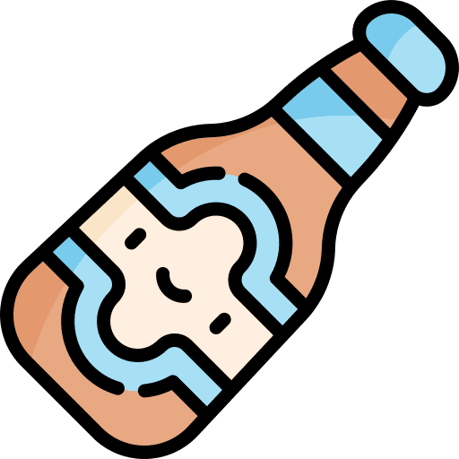 Beer beverage food and restaurant bottle icon