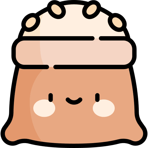Rice rice sack cereal icon