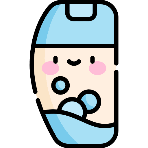 Shampoo bath bottle hygiene icon