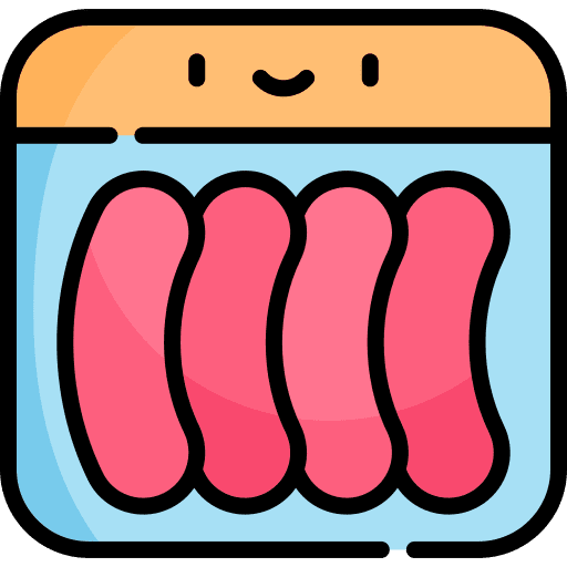Sausage pack meat recipe icon