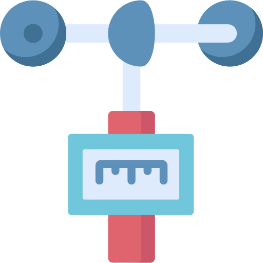 Anemometer meteorology measure weather icon