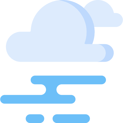 Foggy weather foggy cloudy icon