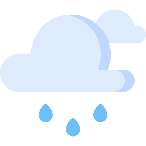Rain cloudy meteorology cloud icon