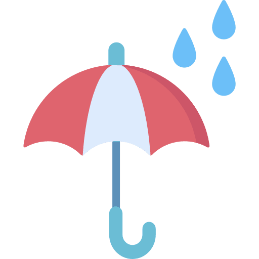 Umbrella rainy rain meteorology icon