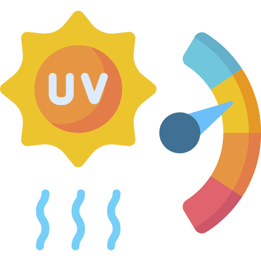 Uv index radiation sun ultraviolet icon
