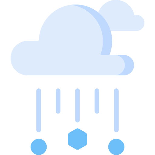 Hail weather meteorology cloud icon