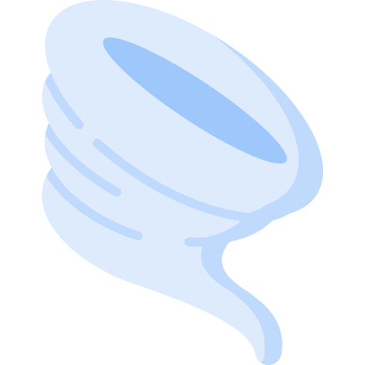 Hurricane whirlwind twister tornado icon