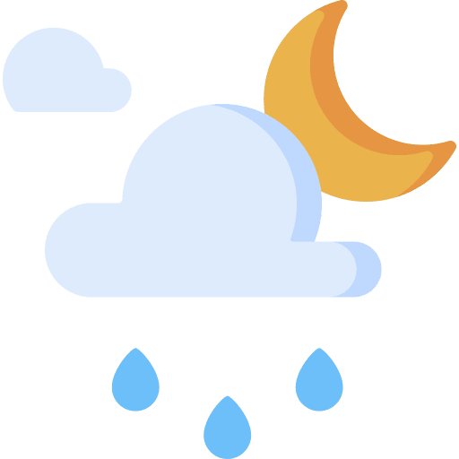 Rainy forecast meteorology weather icon