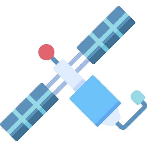 Satellite connection space aerospace icon