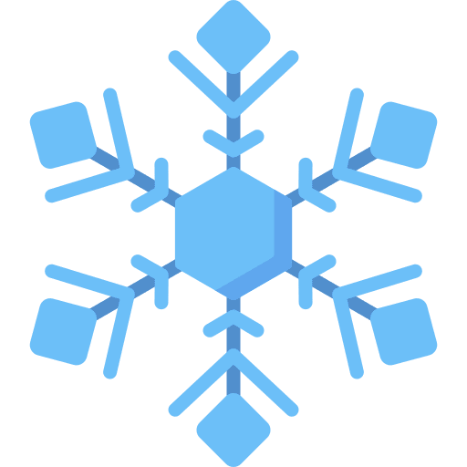 Snowflake cold snow meteorology icon