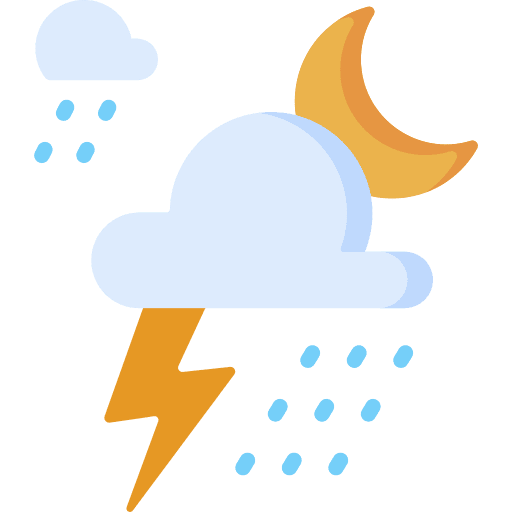 Stormy storm night stormy icon