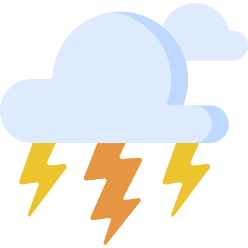Stormy weather forecast stormy icon