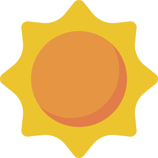 Sunny sun day meteorology icon