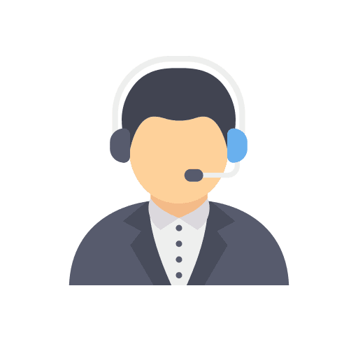 Call center agent people support representative icon
