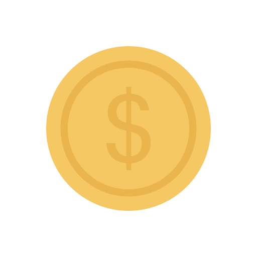 Dollar business and finance payment coin icon
