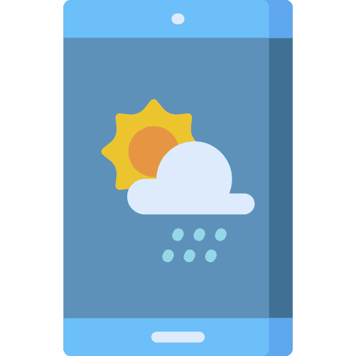Weather app smartphone application weather app icon