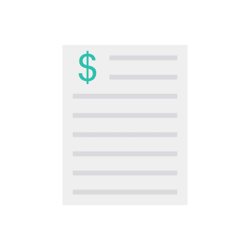 Invoice receipt invoice bill icon