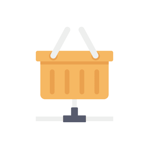 Trolley trolley commerce and shopping online icon