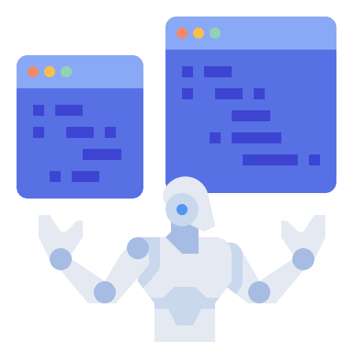 Artificial intelligence robot business artificial intelligence icon