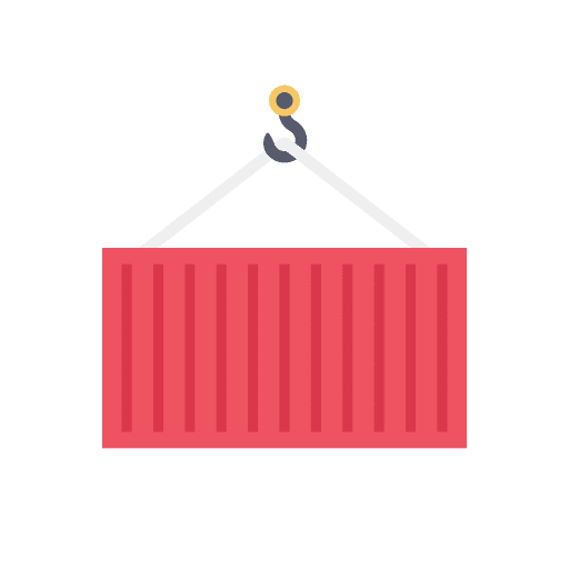 Container industry container lift icon