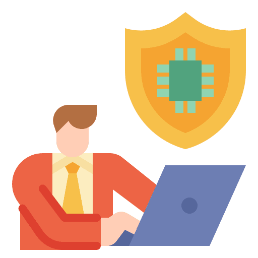 Security digital protection technology icon