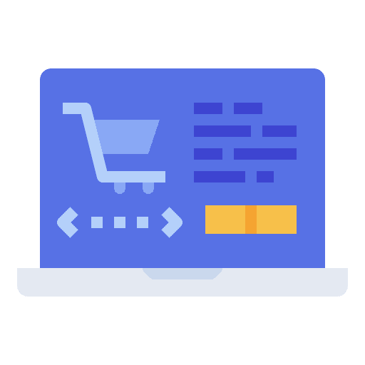 E-commerce technology commerce and shopping shopping icon