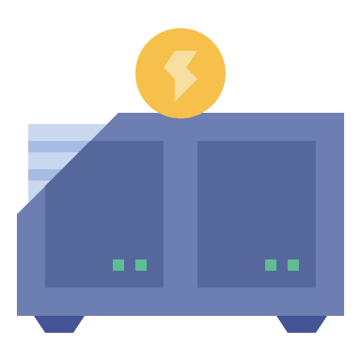 Energy generator technology business icon