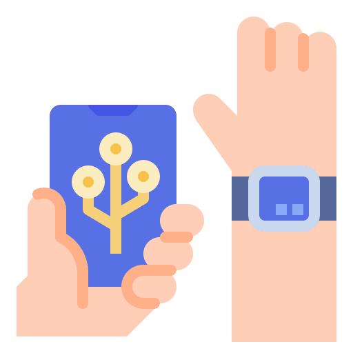 Internet of things business smartwatch digital icon