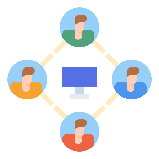 Network technology internet commerce and shopping icon