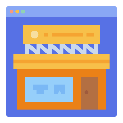 Shopping store online shopping digital icon