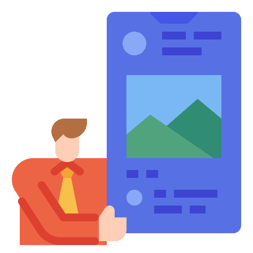 Social media digital commerce and shopping application icon