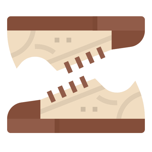 Sneakers wellness exercise sport shoes icon