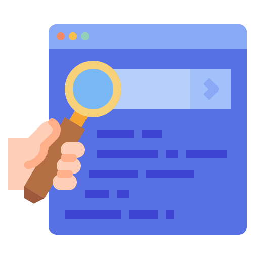 Seo search technology business icon