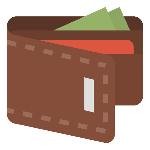 Wallet purchase payment shopping icon